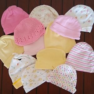 ⭐3/$13 - Lot of 13 Baby Hats
